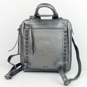 The Sak Loyola Mini Backpack Shoulder Bag Metallic Leather